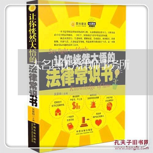大名县优秀律师事务所