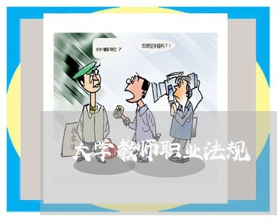 大学教师职业法规