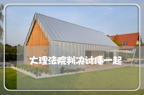 大理法院判决讨债一起 大理法院判决讨债一起