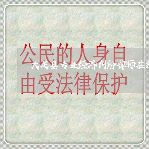 大足县专业经济纠纷律师在线询问