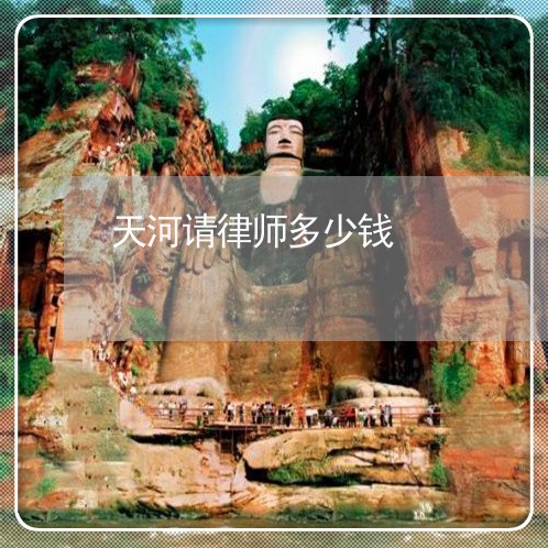 天河请律师多少钱