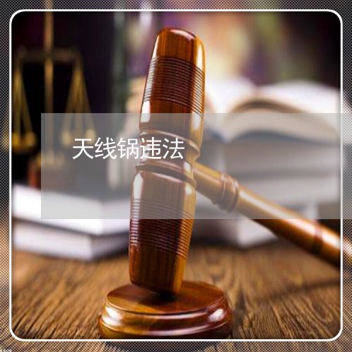 天线锅违法