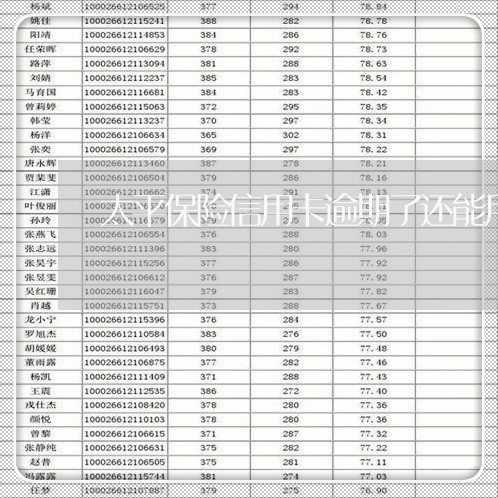 太平保险信用卡逾期了还能用吗/2023020691346