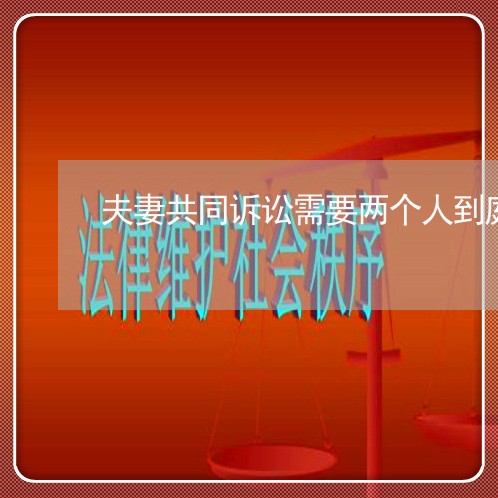 夫妻共同诉讼需要两个人到庭吗 夫妻共同诉讼需要两个人到庭吗