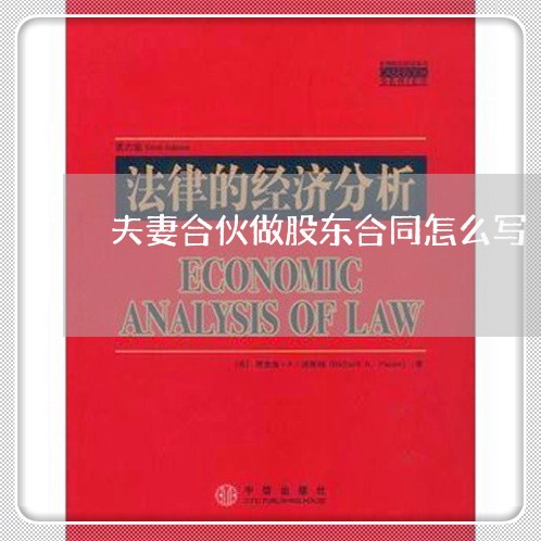 夫妻合伙做股东合同怎么写/2023040215058