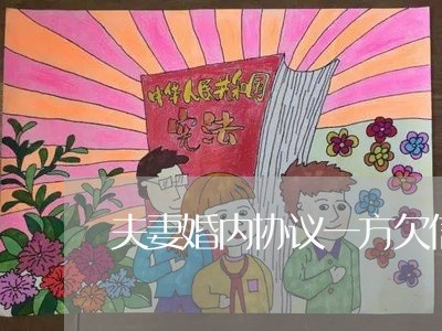 夫妻婚内协议一方欠信用卡 夫妻婚内协议一方欠信用卡