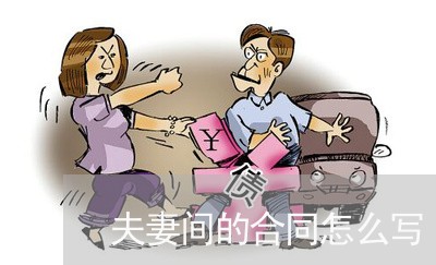 夫妻间的合同怎么写/2023022604158