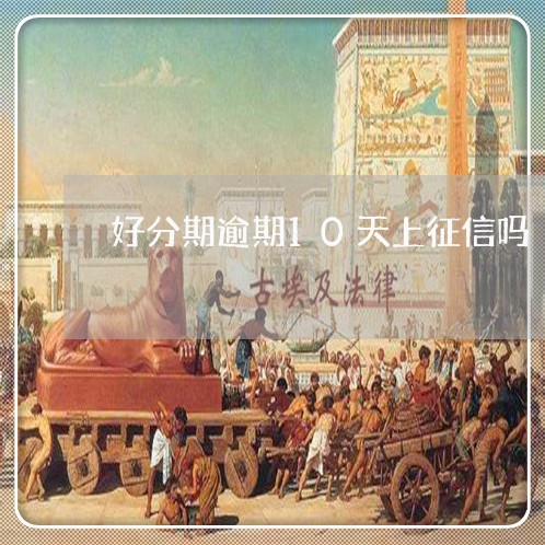 好分期逾期10天上征信吗/2023062972594