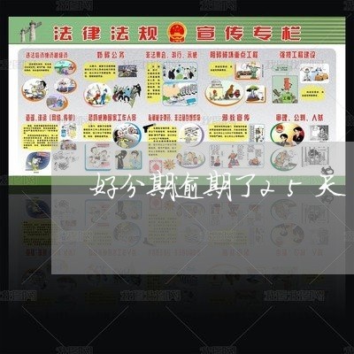 好分期逾期了25天/2023020536251 好分期逾期了25天/2023020536251