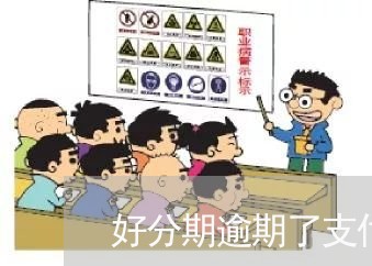 好分期逾期了支付宝还能用/2023042081603