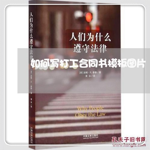 如何写打工合同书模板图片/2023060328251