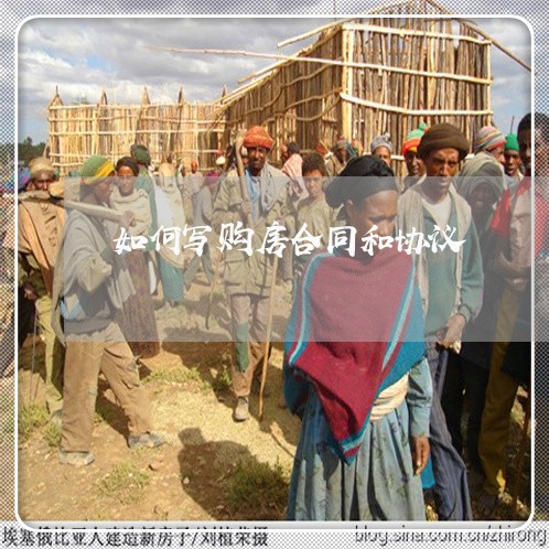 如何写购房合同和协议/2023022737139