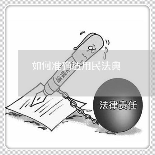 如何准确适用民法典