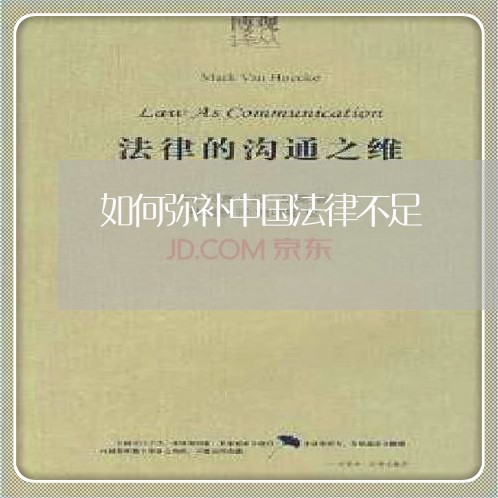 如何弥补中国法律不足 如何弥补中国法律不足