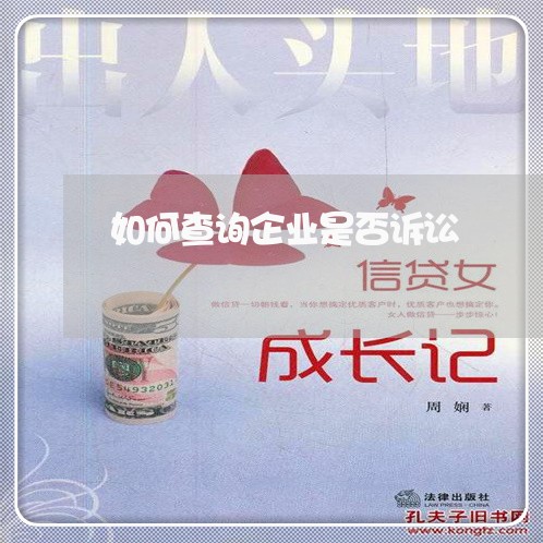 如何查询企业是否诉讼