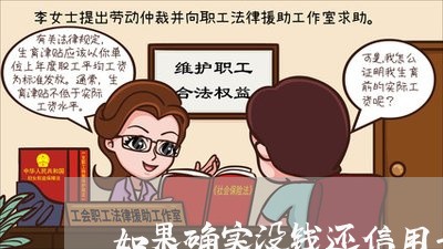 如果确实没钱还信用卡/2023012282827 如果确实没钱还信用卡/2023012282827