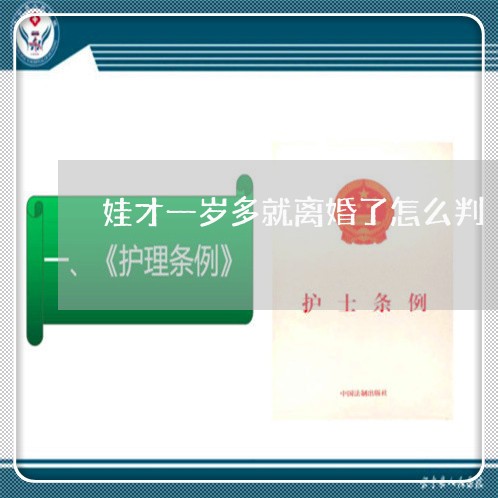 娃才一岁多就离婚了怎么判/2023061059371