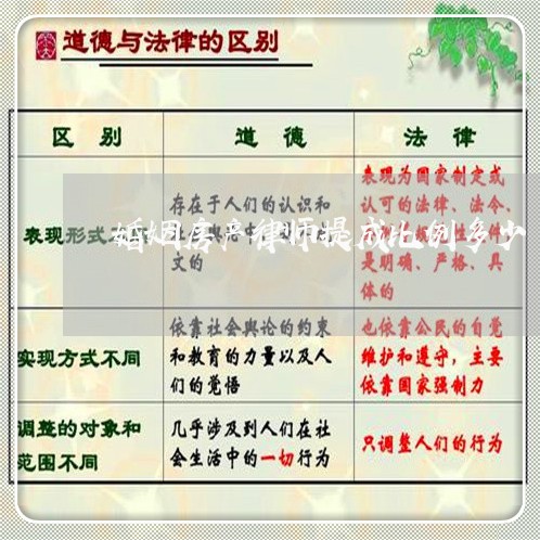 婚姻房产律师提成比例多少/2023060959302