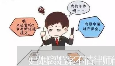 婚姻离婚案不请律师能打赢吗