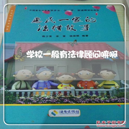 学校一般有法律顾问嘛啊 学校一般有法律顾问嘛啊