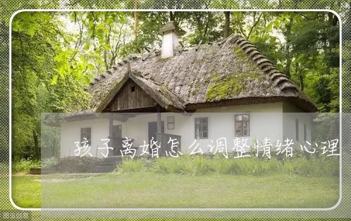 孩子离婚怎么调整情绪心理 孩子离婚怎么调整情绪心理