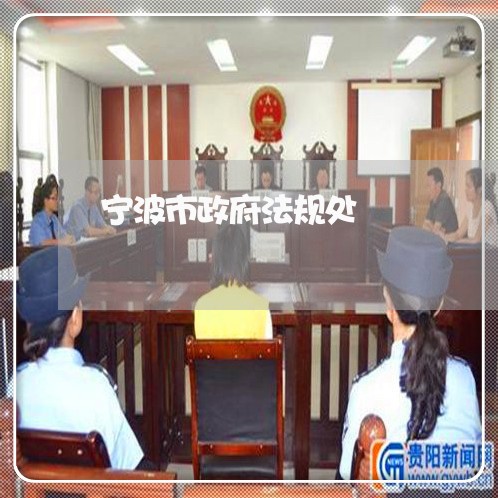 宁波市政府法规处
