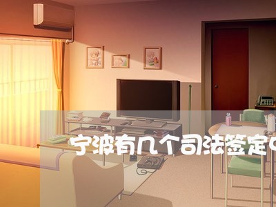 宁波有几个司法签定中心
