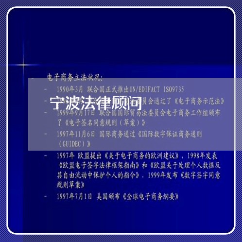 宁波法律顾问/2023061670592
