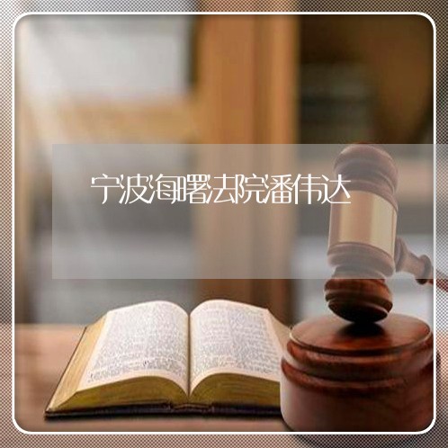 宁波海曙法院潘伟达 宁波海曙法院潘伟达