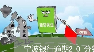 宁波银行逾期20分钟 宁波银行逾期20分钟