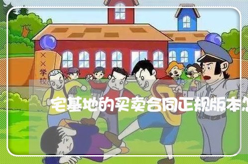 宅基地的买卖合同正规版本怎么写/2023061659381