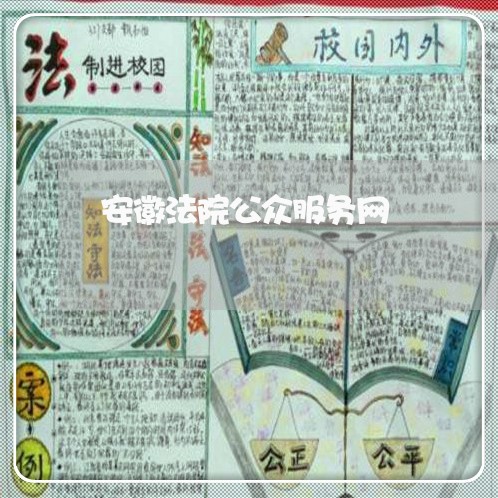 安徽法院公众服务网 安徽法院公众服务网