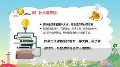 安徽法院省考