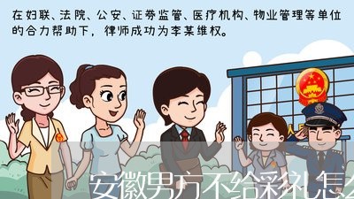 安徽男方不给彩礼怎么离婚/2023060217370