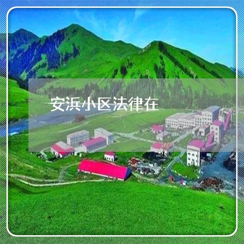 安浜小区法律在