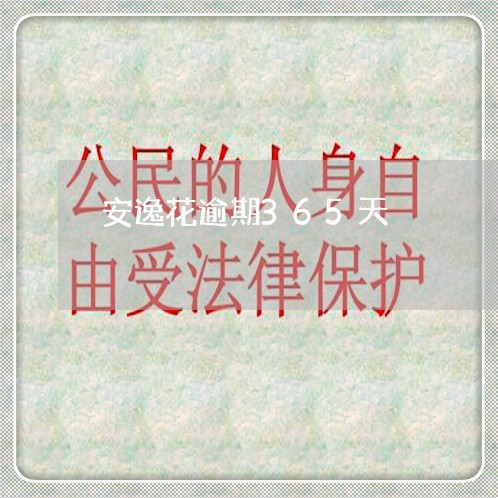 安逸花逾期365天 安逸花逾期365天