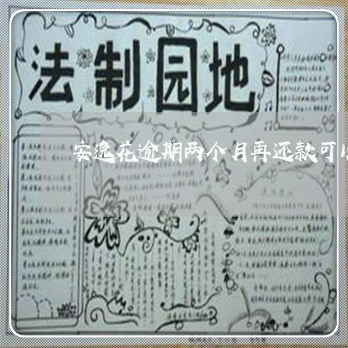 安逸花逾期两个月再还款可以吗