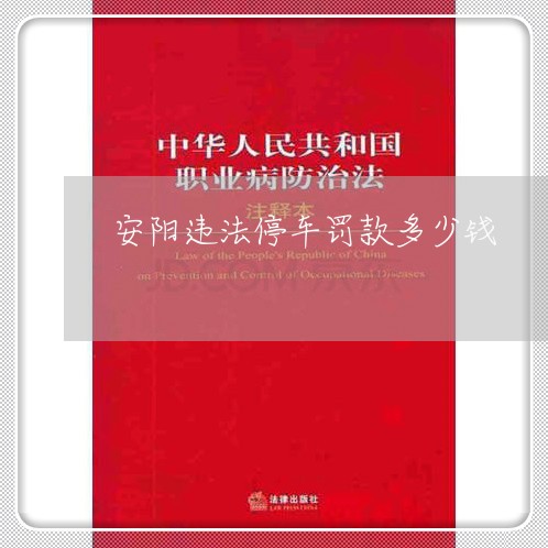 安阳违法停车罚款多少钱
