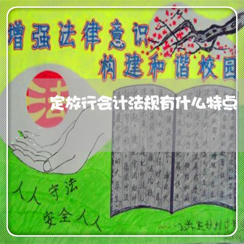 定放行会计法规有什么特点