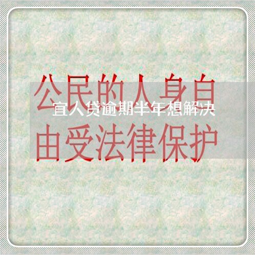 宜人贷逾期半年想解决/2023031741938 宜人贷逾期半年想解决/2023031741938