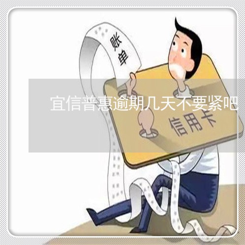 宜信普惠逾期几天不要紧吧/2023011714257 宜信普惠逾期几天不要紧吧/2023011714257