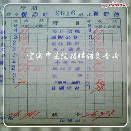宜宾市法院招聘信息查询 宜宾市法院招聘信息查询