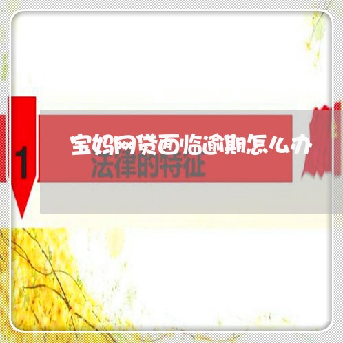 宝妈网贷面临逾期怎么办 宝妈网贷面临逾期怎么办