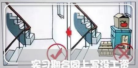 实习期合同上写没工资/2023042240361 实习期合同上写没工资/2023042240361