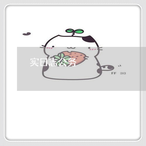 实日志公务