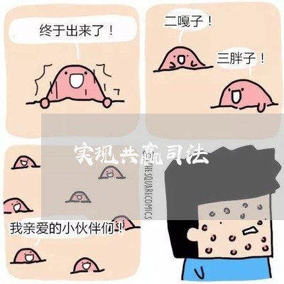 实现共赢司法