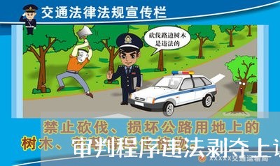 审判程序违法剥夺上诉权