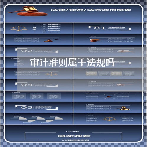 审计准则属于法规吗 审计准则属于法规吗