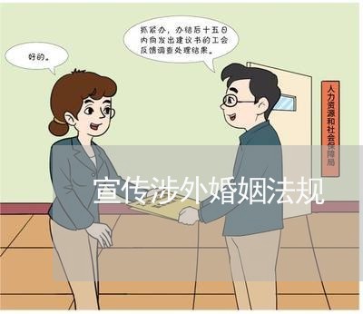 宣传涉外婚姻法规
