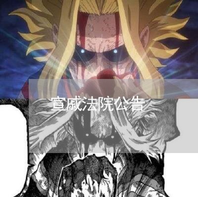 宣戚法院公告 宣戚法院公告